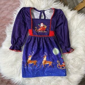 Sydney So Sweet Santa and Reindeer Christmas Dress